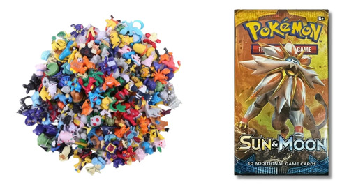 Pokémon 24 Mini Figuras Incluye Pikachu + 1 Sobre De Cartas