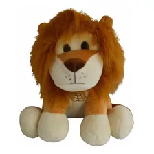 Peluche León Selva 38cm Alto Pelo Liso Juguete Regalo