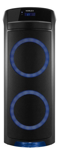 Parlante Torre Noblex Mnt390 Tower System Bluetooth Luces Color Negro