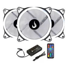 Kit 3 Fans Gamer | Rise Mode | Smart Rgb | 120mm