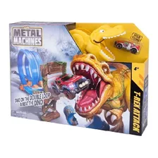 Pista Dinosaurio Metal Machines Zuru T-rex Auto Doble Loop