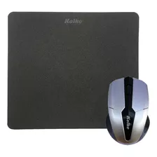 Combo Kit Mouse Inalambrico Y Pad Liso Oficina Pc Notebook