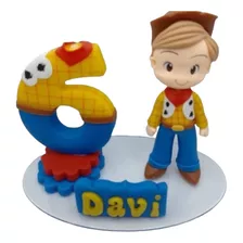 Vela Aniversario Toy Story Personalizada Em Biscuit