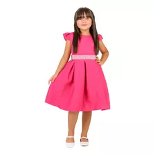 Vestido Infantil Menina Pérola Blogueira Festa Casamento Top