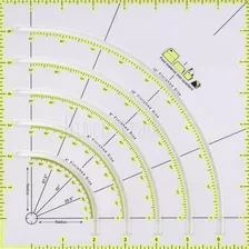 Honeysew Arcs & Fans - Regla De Corte Circular, Regla Multif