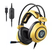 Headset Gamer Motospeed H19 Vtopnet 7.1 Usb - Amarelo