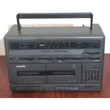 Antigua Radio Cassette Doble Philips