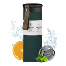 Termo Portátil Acero Inoxidable 450 Ml Infusor Frio Caliente