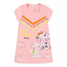 Vestido Infantil Feminino Best Friends Rosa 