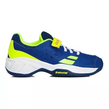 Tênis Pulsion Babolat All Court Kid Azul E Amarelo