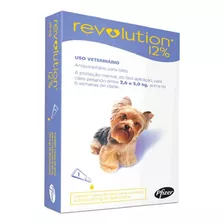 Revolution P/ Cães De 2,6 A 5kg 12% 0,25ml 30mg 1 Pipeta