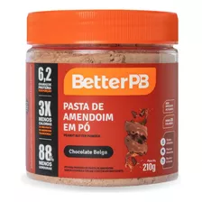 Pasta De Amendoim Em Pó Chocolate Belga 210g - Betterpb