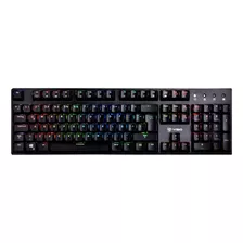 Teclado Gamer Vsg Alnilam Qwerty Kailh Brown Español Latinoamérica Color Negro Con Luz Rgb