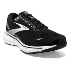 Tenis Brooks Ghost 15 Hombre Negro/negro Perlado/blanco