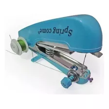 Mini Maquina De Costura Manual Portátil De Mão Rosa Cor Azul