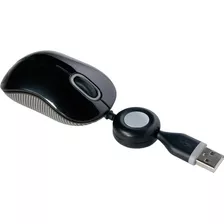 Mouse Con Cable Usb Retractil Para Pc | Negro/gris | Targus