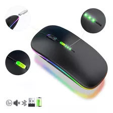 Mouse Inalambrico Bluetooth Recargable Modo Dual 2.4g Ratón