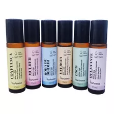 Kit 6 Roll-on Blend De Óleos Essenciais Via Aroma 10ml