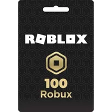 Gift Card Cartão Presente Roblox 100 Robux
