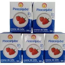 Creme De Leite Piracanjuba 200g 17% De Gordura -5 Unidades