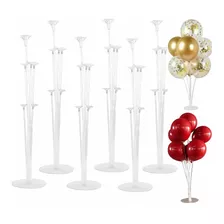 6 Soportes Para Globos Con Centro De Mesa Para Decoración