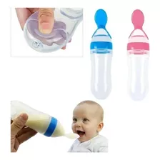 Cuchara Dispensadora ,para Sopas Jugos Y Papillas Para Bebés Color Azul