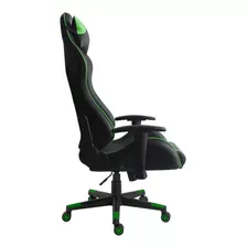 Cadeira Gamer Gemeos Bluecase Bch-53gbk Preto/verde Cor Preto Material Do Estofamento Couro Pu