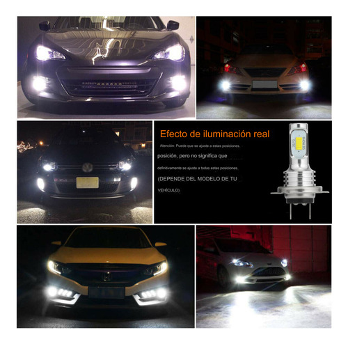 2x H7 Led Faro Luz De Cruce 6000k Para Renault Megane Mk3 Foto 9