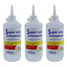 Super Cola De Silicone Líquido - 12 Tubos C/ 250ml - Mm Biju