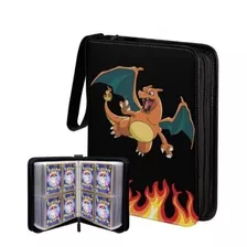 Álbum Fichário Charizard - Com 25 Folhas Inclusas - Pokemon