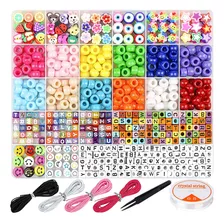 Kit Para Hacer Pulseras Niña De Bricolaje Cuentas Del Letras