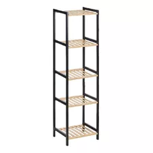 Biblioteca Estanteria Zapatera Multiuso Bamboo Metal L Lcm