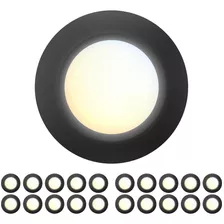 20 Paquetes De Luz De Disco Led De Perfil Bajo De 6 Pul...