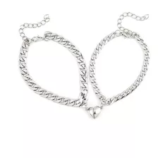 Pulsera Magnética Para Pareja Con Corazón