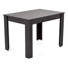 Mesa De Comedor 4 Puestos Roca Fraga Tapa Wengue Patas Wengue