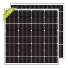 Newpowa 2 Paneles Solares Monocristalinos De 100 W De 12