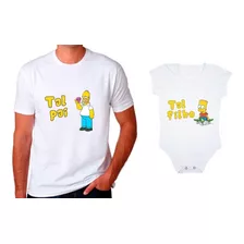 Kit Tal Pai Tal Filho Camiseta E Body