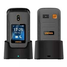 Teléfono Uniwa V909t Pulsador Grande 4g Flip Screen Dual