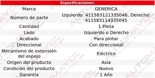 1 Espejo Izq O Der Elect P/pintar C/direcc Logan 15-17 Foto 2