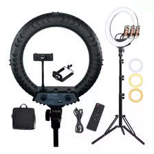 Ring Light Iluminador Led Tipo Aro 18 45cm Completo + Tripé