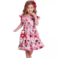 Vestido Yoyo Infantil Menina Luxo Festa Com Bolsinha Ursinho