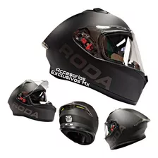 Casco Roda Cerrado Negro Mate Diseño Gp Certificado Course Tamaño Del Casco Chico