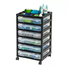 Iris Usa 6-tier Scrapbook Rolling Storage Cart With Organize