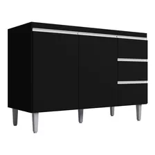 Balcão Gabinete De Pia Andreia S/tampo 120cm 2 Portas 3 Gvta