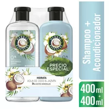 Pack Shampoo+aco Herbal Essences Agua De Coco & Jazmín 400ml