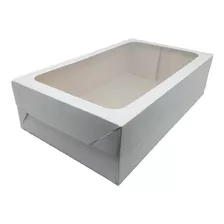 20 Caixas De Presente 22x15x7cm: Com Visor-retangulares 