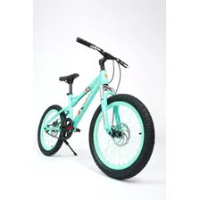 Bicicleta Fressa Kett Rodado 20 Llanta Reforzada Freno Disco Color Verde Claro Tamaño Del Cuadro 20