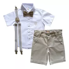 Conjunto Social Para Festa Tamanho 1 Ao 8 Infantil Masculino