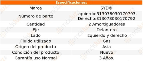 Kit 2 Amortiguadores Del Gas Captiva Sport Chevrolet 08/14 Foto 2