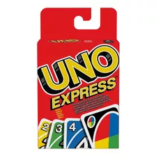 Uno Express Juego De Cartas Rápido Original Mattel 2-4 Jug.